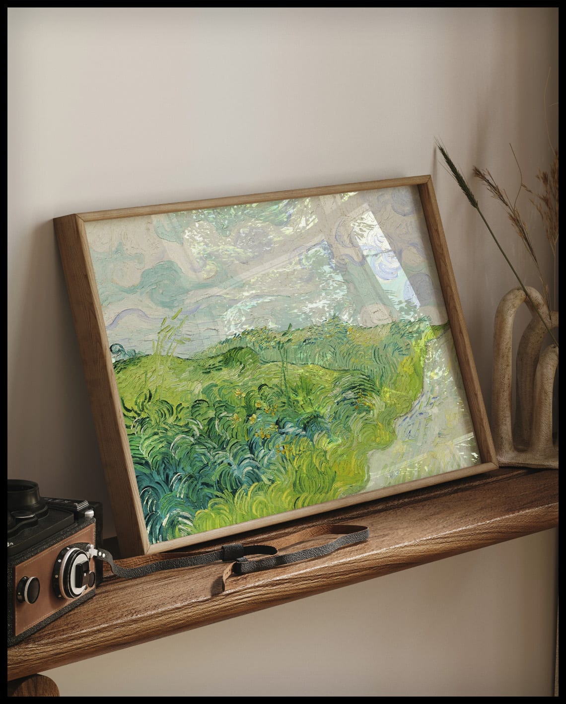Green wheat field