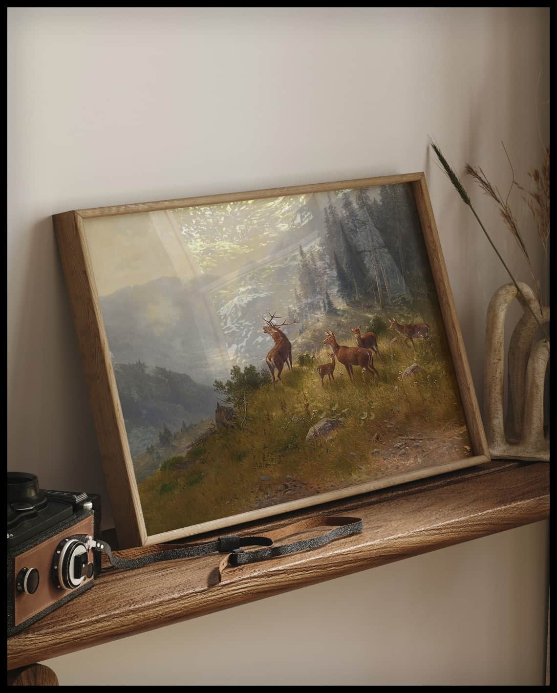 Deer in the high mountains