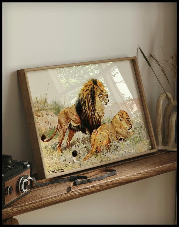 Lion And Lioness