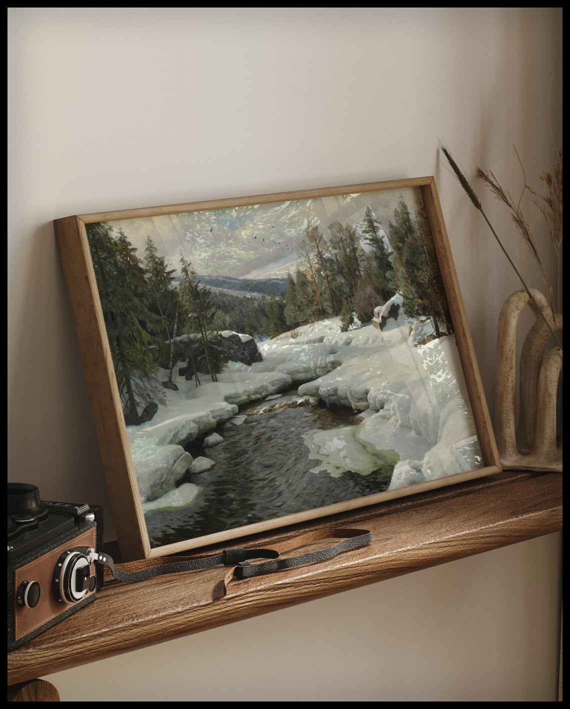 Un jour d'avril avec la fonte des neiges