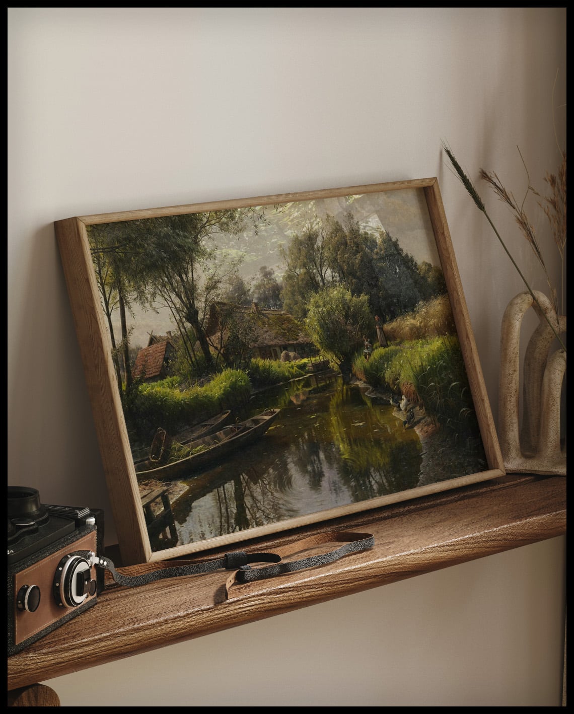 River landscape in the Spreewald