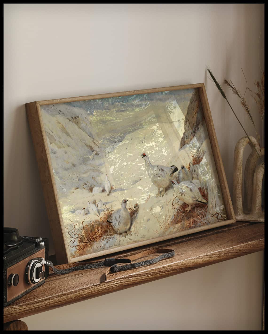 Alpenschneehuhn Poster