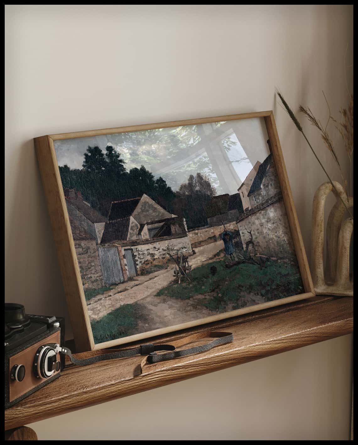 Rue du village à Marlotte