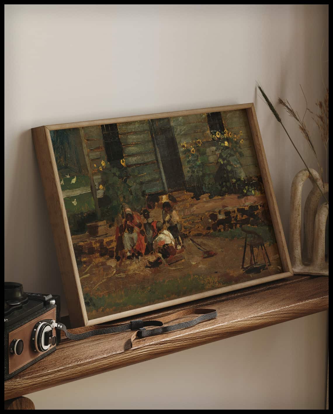 Esquisse d'une cour de cottage