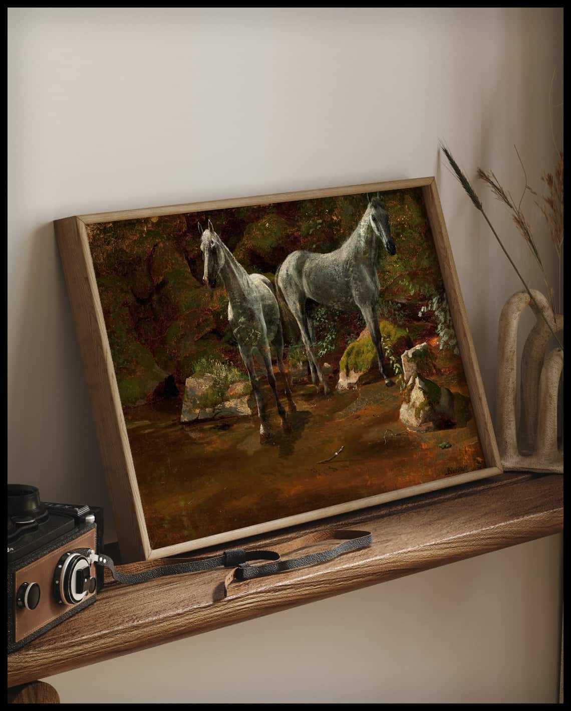 Étude de chevaux sauvages