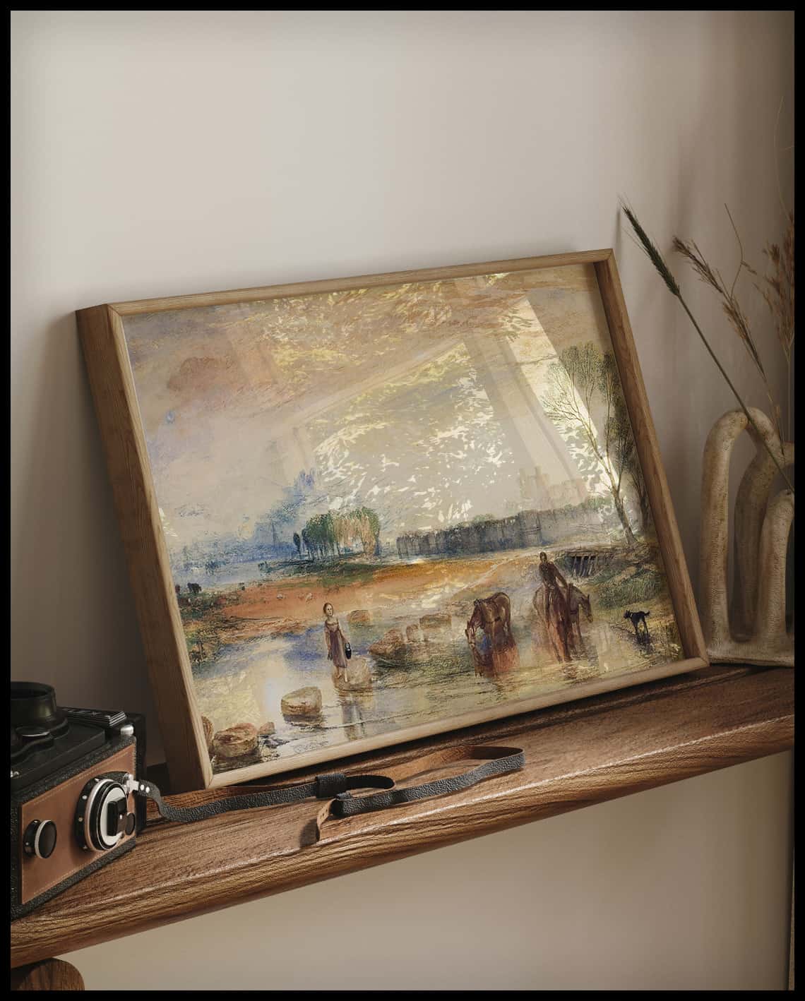 Coucher de soleil et lever de lune