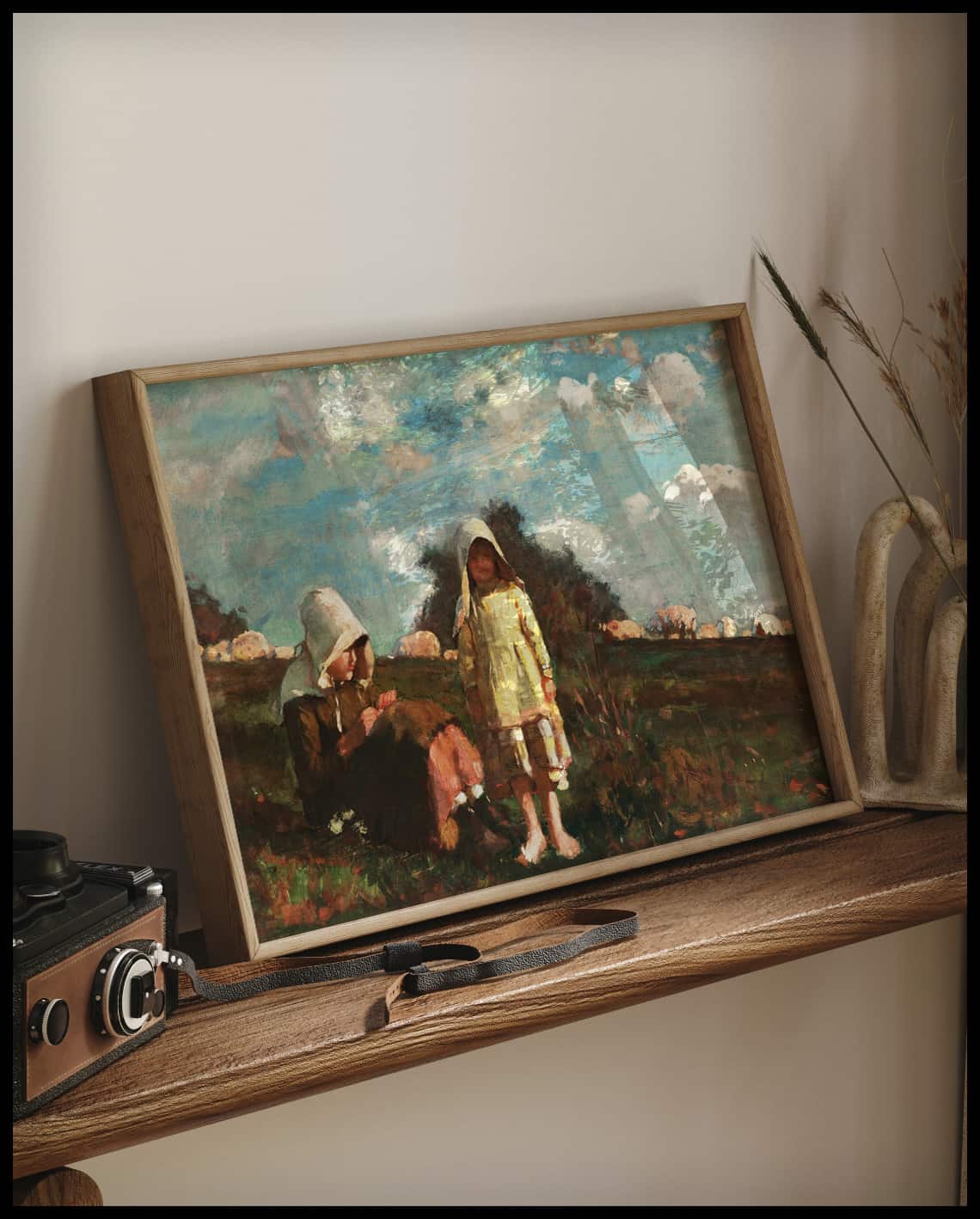 Filles avec des bonnets de soleil