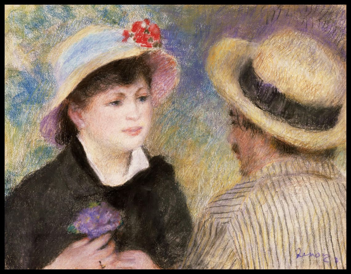 Boating Couple (said to be Aline Charigot and Renoir)