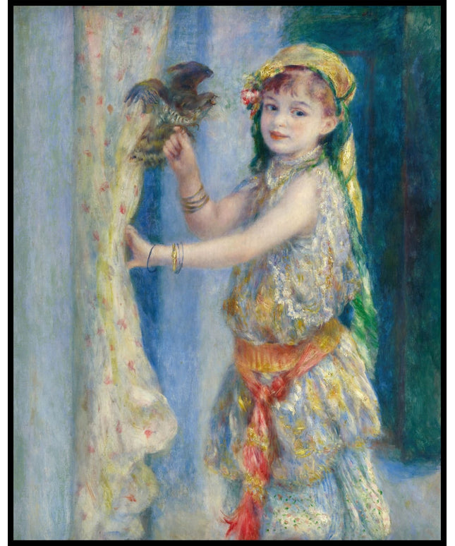 Child with a bird (Mademoiselle Fleury in Algerian costume)