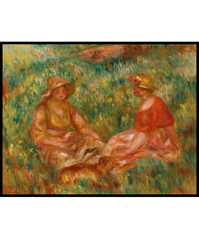 Deux Filles Dans Un Pré (Deux Femmes Dans L'herbe)