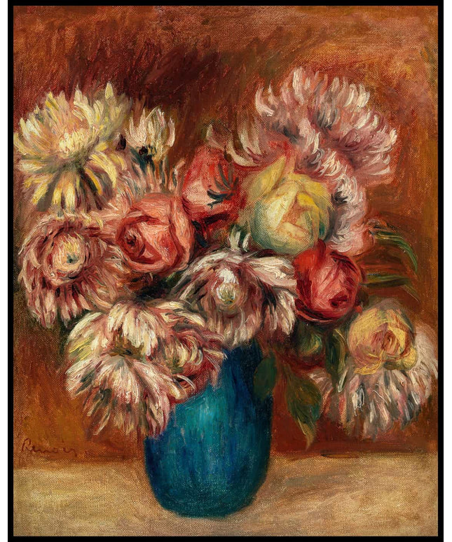 Flowers in a Green Vase (Fleurs dans un vase vert)