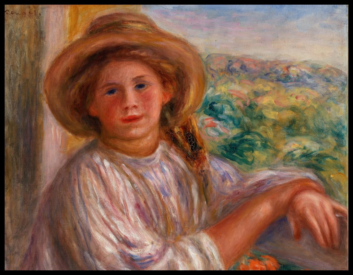 Girl on a Balcony, Cagnes