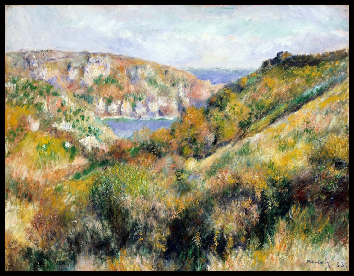 Hills around the Bay of Moulin Huet, Guernsey