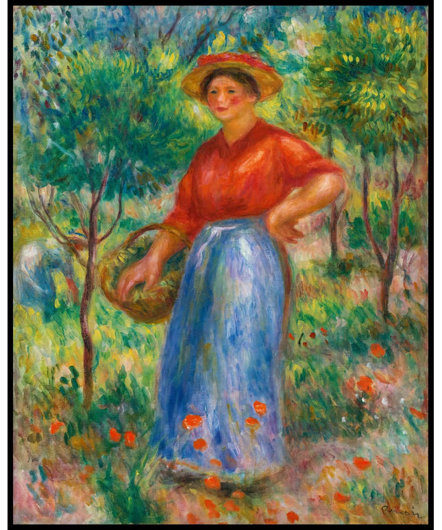 Jeune Fille Au Panier (Gabrielle Au Jardin)