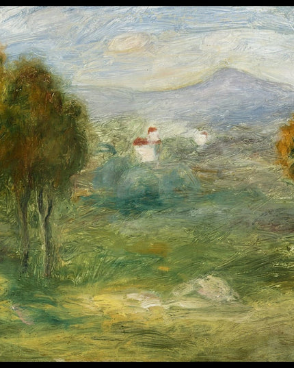 Landscape with houses in Cagnes-sur-Mer