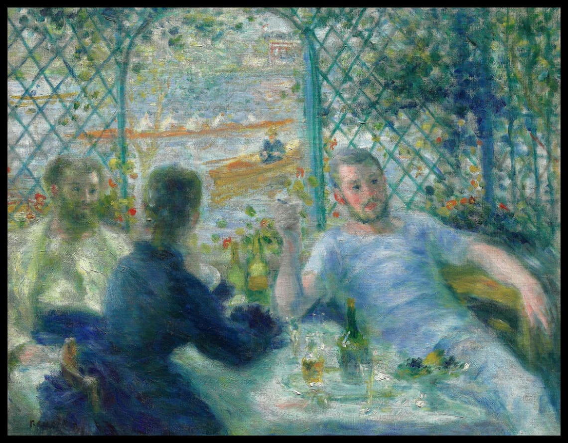 Déjeuner au restaurant Fournaise