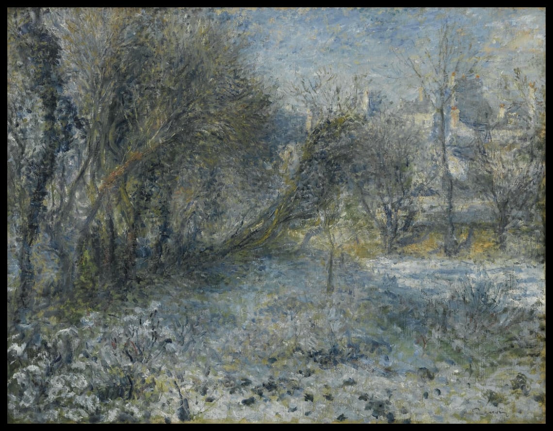Paysage recouvert de neige