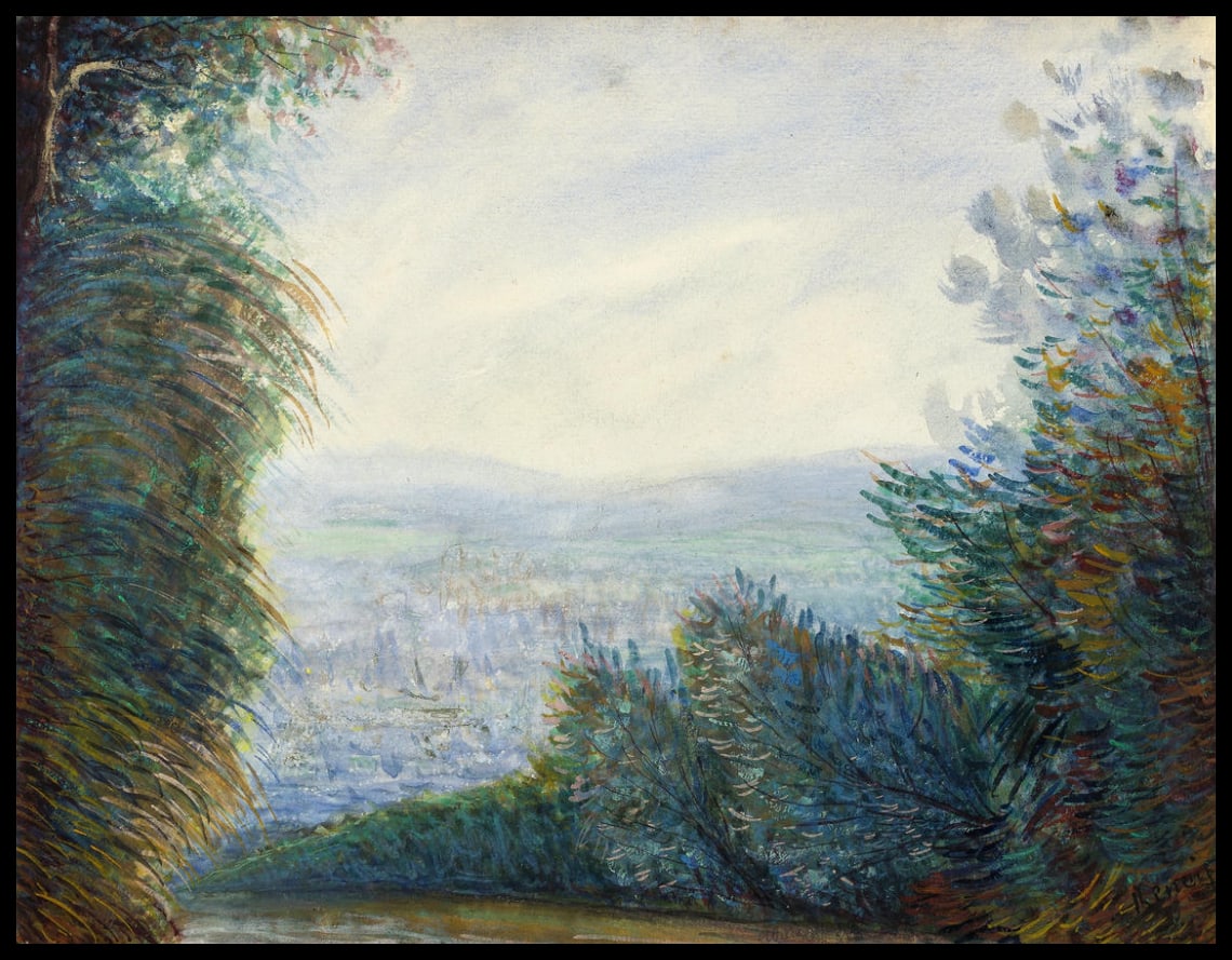 La vallée d'Auvers sur la rivière Oise