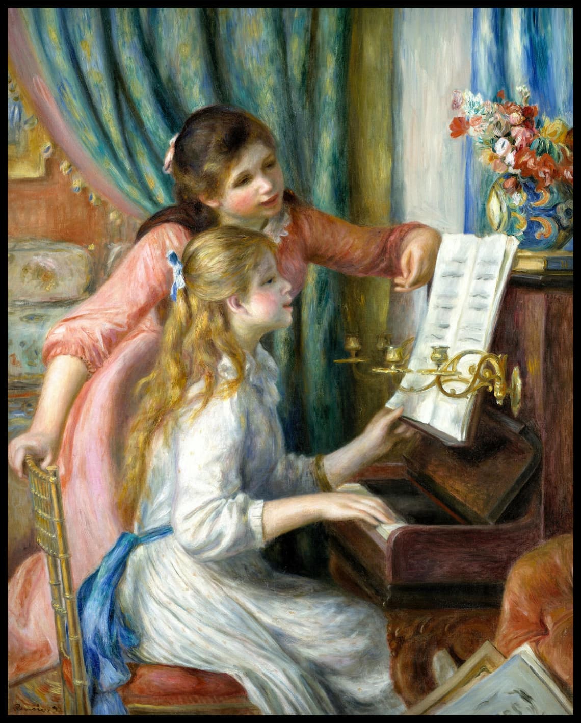 Deux jeunes filles au piano