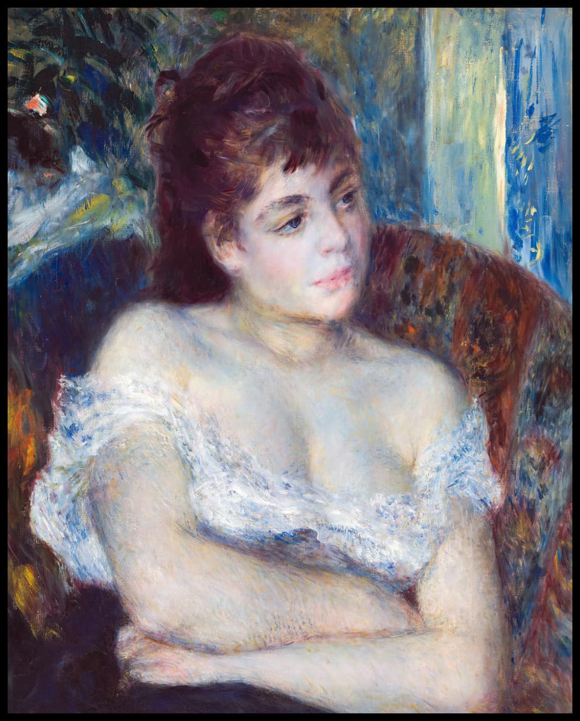 Femme dans un fauteuil