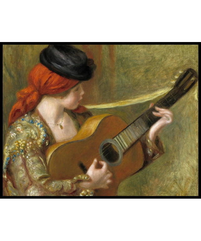 Young Spanish Woman with a Guitar