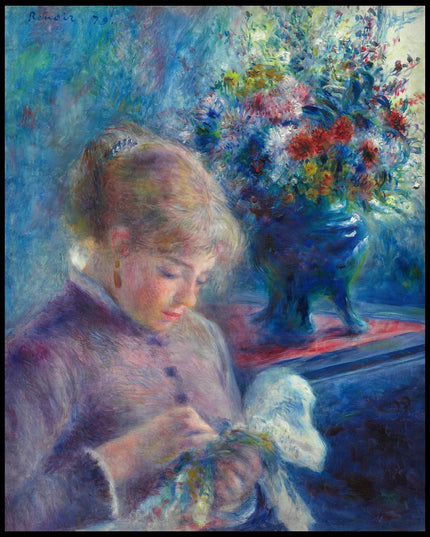 Young Woman Sewing