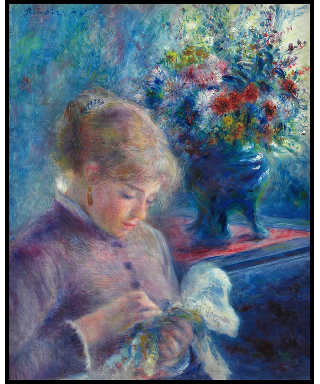 Young Woman Sewing