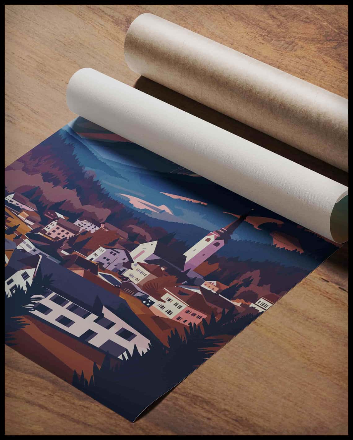 Seefeld Illustration Poster