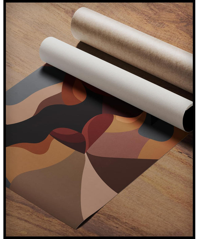 Kissing Couple Illustration Poster