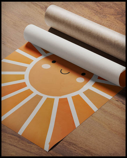 Smiling Sun Kids Poster