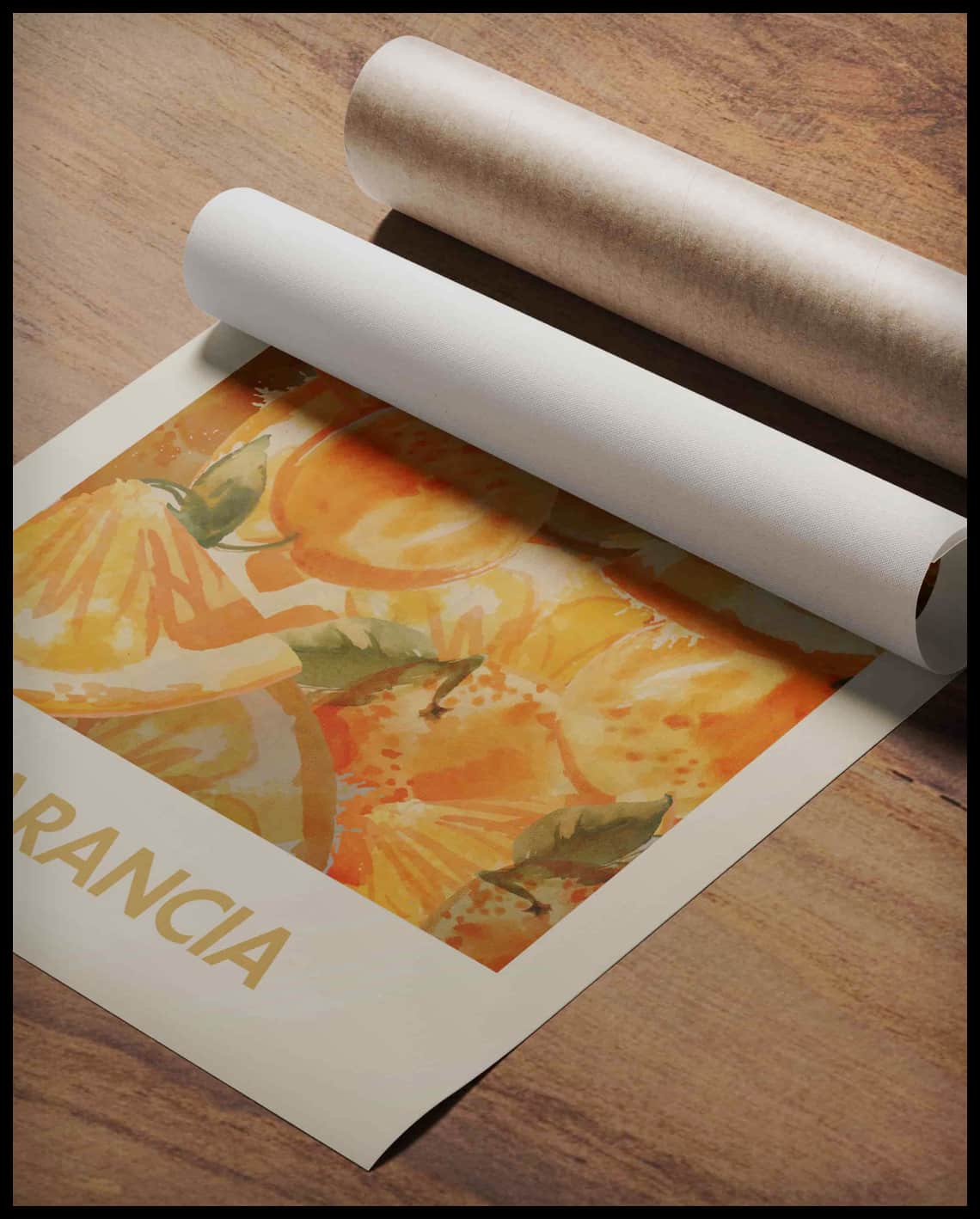 Affiche orange