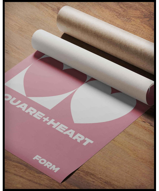 Square Heart Poster
