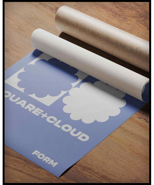 Square Cloud Poster