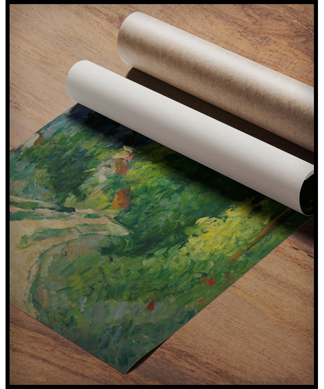 Kurvige Straße im Wald