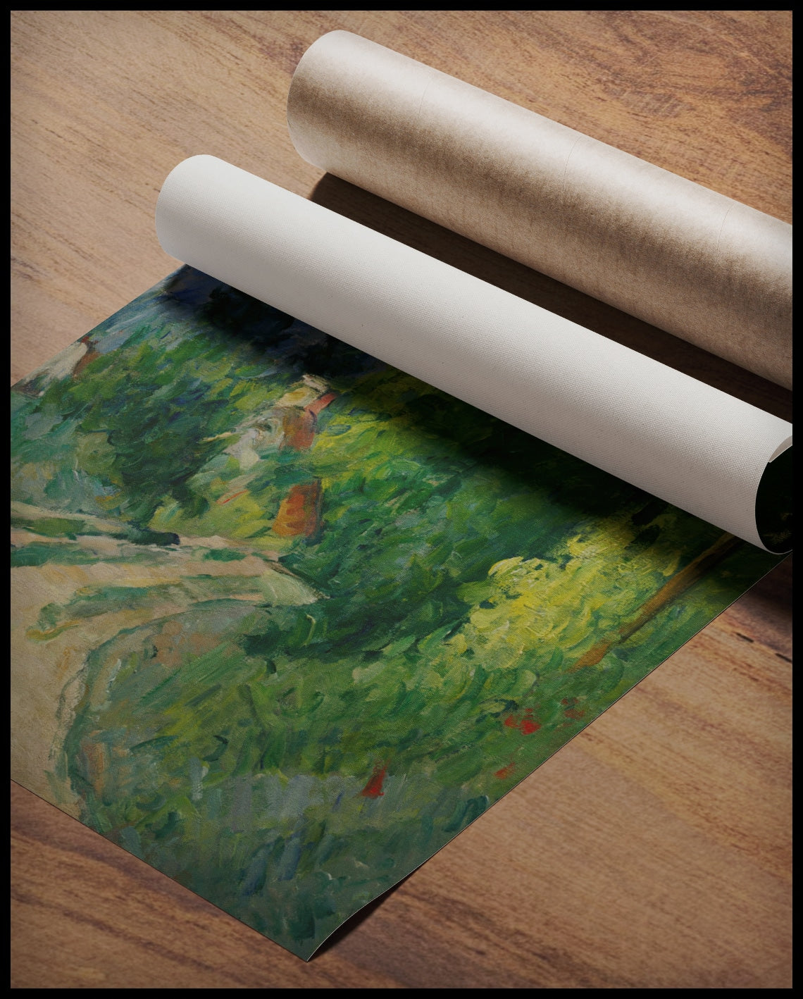 Winding road in the forest