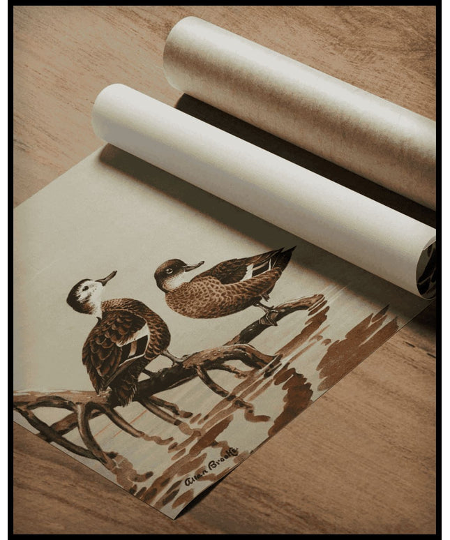 Weißkehlente Poster