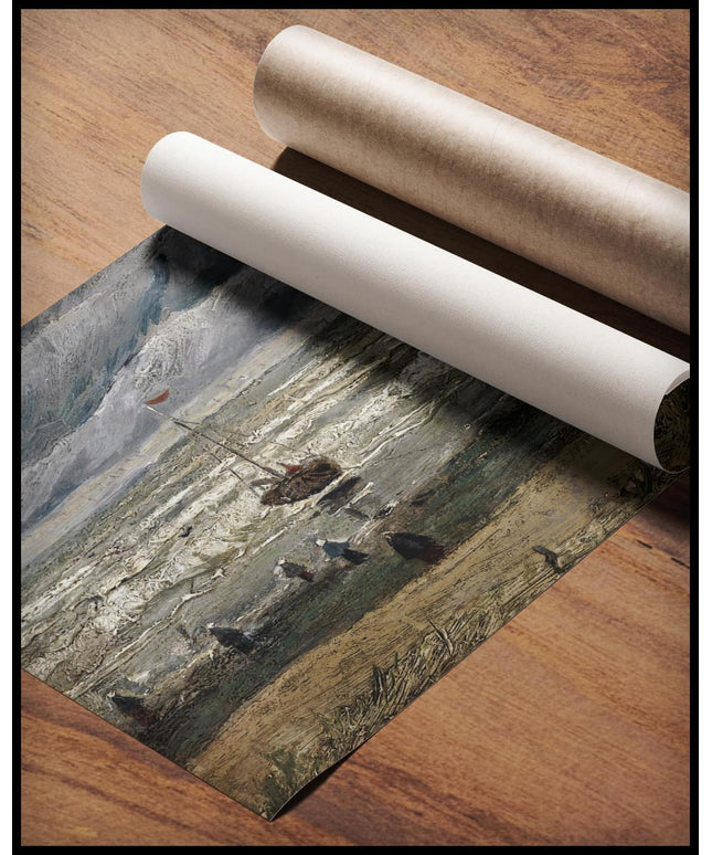 Strand von Scheveningen bei stürmischen Wetter