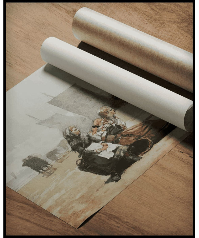 Beach Scene Cullercoats