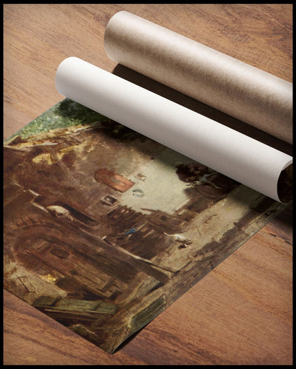 Alter Mönch vor der Klause