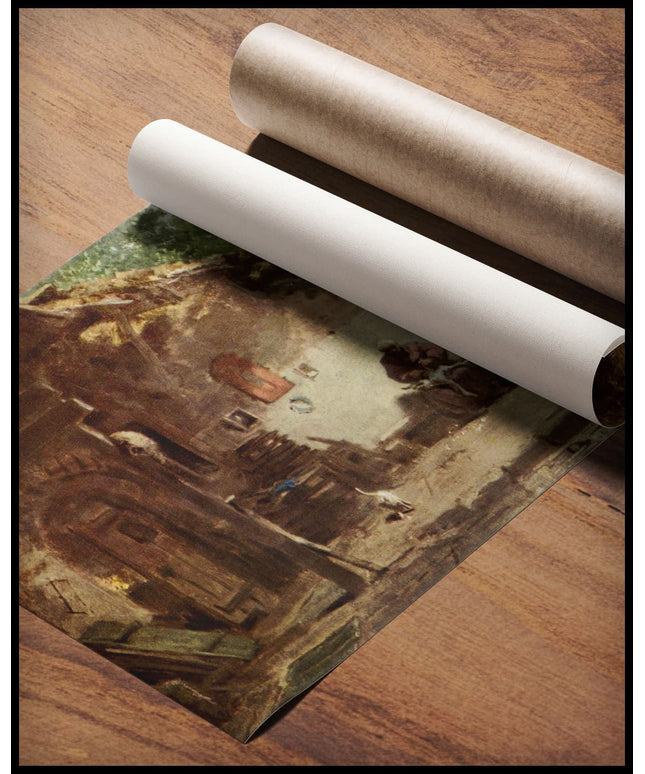 Alter Mönch vor der Klause