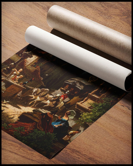 Ankunft der Postkutsche