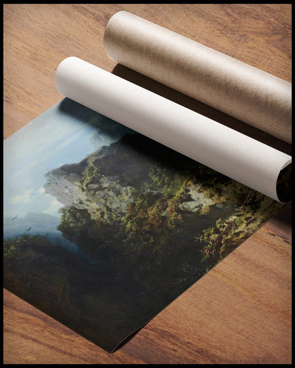 Berglandschaft mit Liebespaar (Jäger und Mädchen)