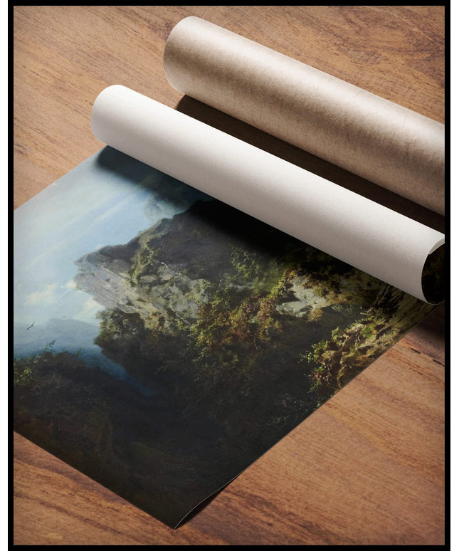 Berglandschaft mit Liebespaar (Jäger und Mädchen)