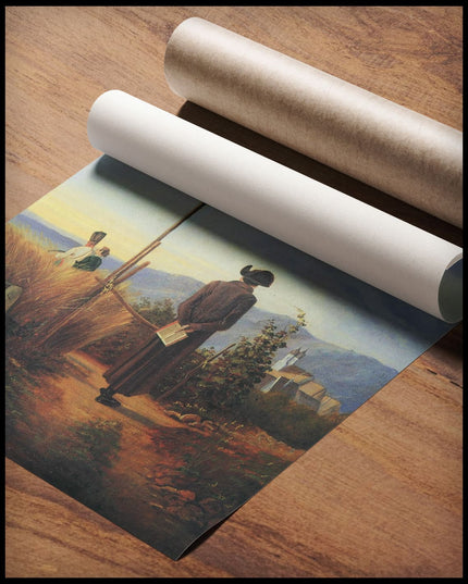 Der verbotene Weg (Jesuitenpater in der Landschaft)