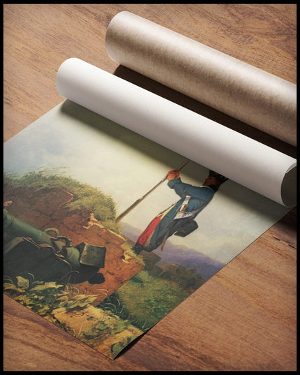 Gähnende Schildwache Auf der Bastei