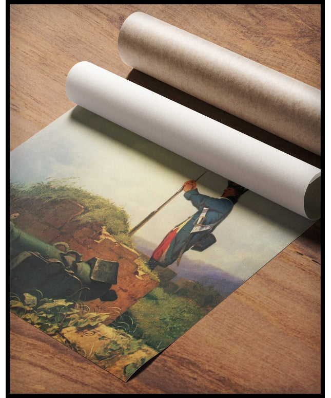 Gähnende Schildwache Auf der Bastei