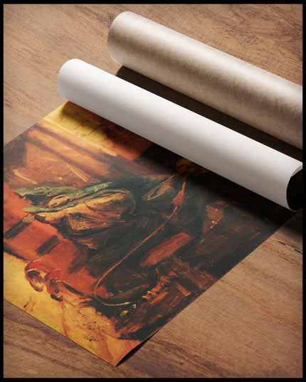 Tschibuk Rauchender Orientale auf einem Diwan