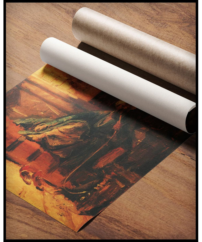 Tschibuk Rauchender Orientale auf einem Diwan