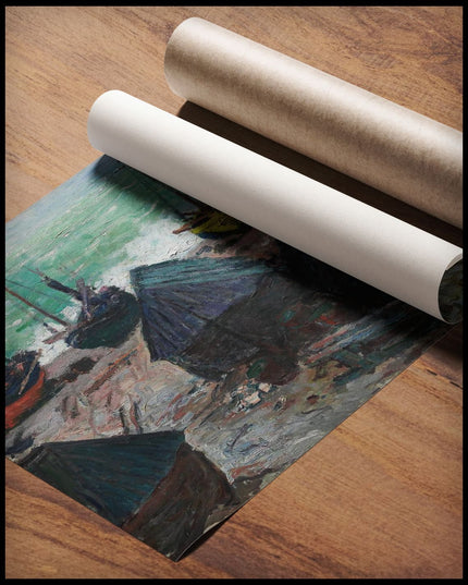 Boats on the Beach at Etretat