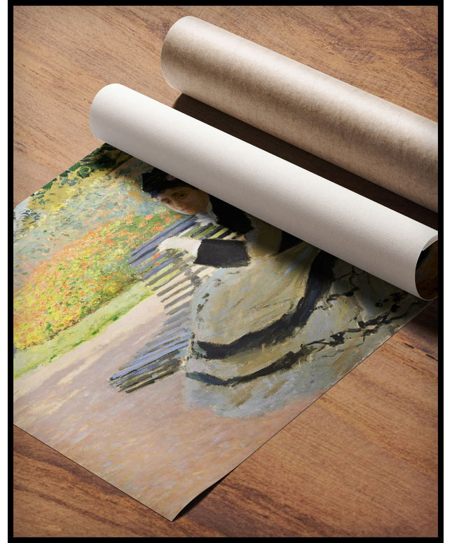 Camille Monet on a Garden Bench